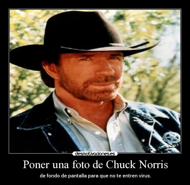 Poner una foto de Chuck Norris -