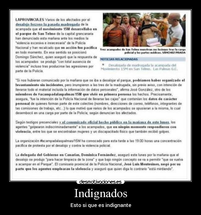 Indignados - Esto si que es indignante