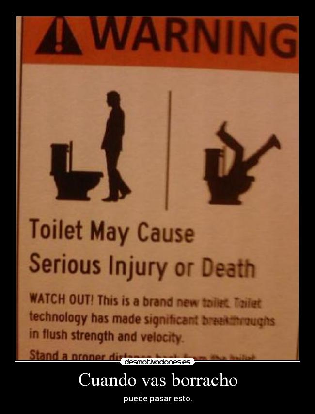 Cuando vas borracho - puede pasar esto.
