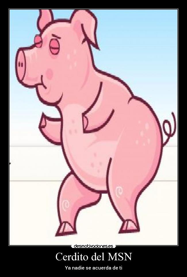 Cerdito del MSN -