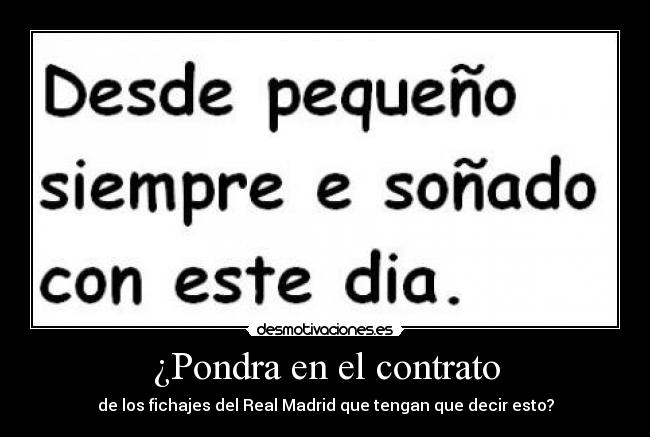 ¿Pondra en el contrato - 