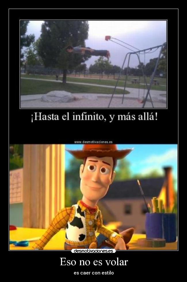 Eso no es volar -