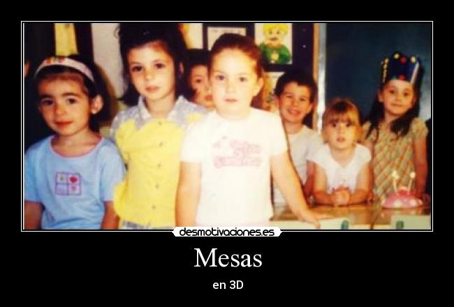 Mesas - en 3D