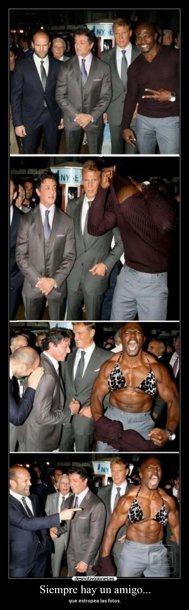 Siempre hay un amigo... - que estropea las fotos.