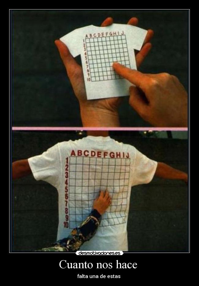 Cuanto nos hace  - falta una de estas 