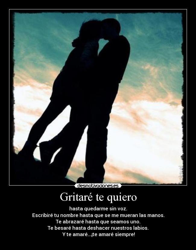 Gritaré te quiero -