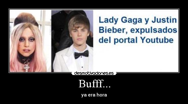 carteles lady justin gaga bieber desmotivaciones