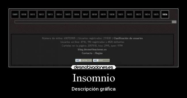 Insomnio - Descripción gráfica