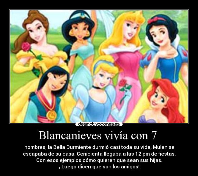 carteles princesas desmotivaciones