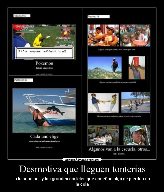 Desmotiva que lleguen tonterias -