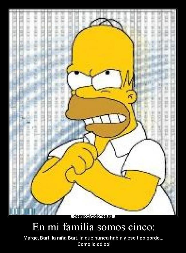 En mi familia somos cinco: - 