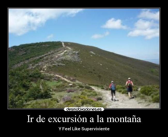 Ir de excursión a la montaña - 