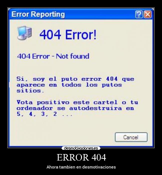 ERROR 404 - 