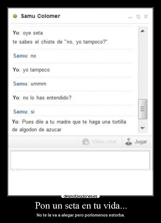 Pon un seta en tu vida... -