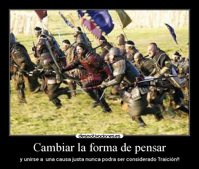 Cambiar la forma de pensar -