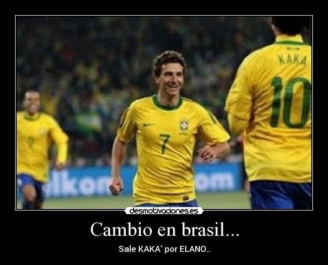Cambio en brasil... -