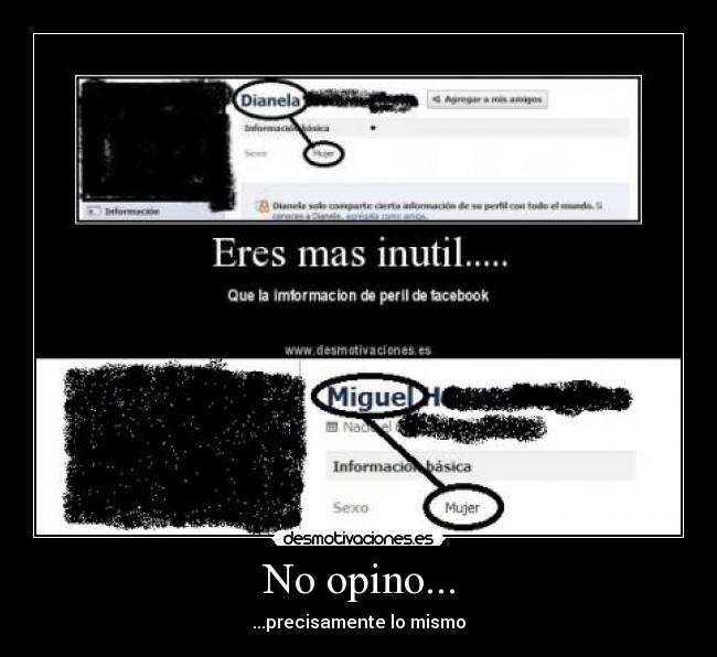 No opino... - 