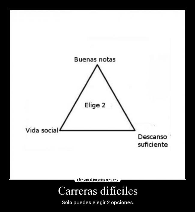 carteles universidad carreras buenas notas ingenierias vida social buenas notas desmotivaciones