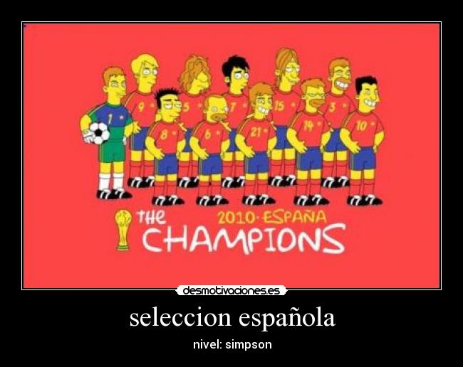 seleccion española - nivel: simpson