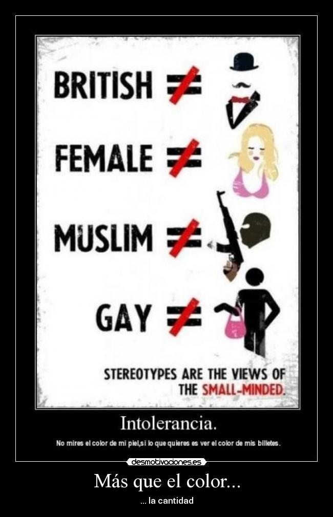 Más que el color... - ... la cantidad