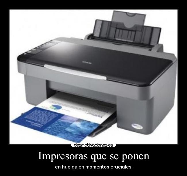 Impresoras que se ponen -