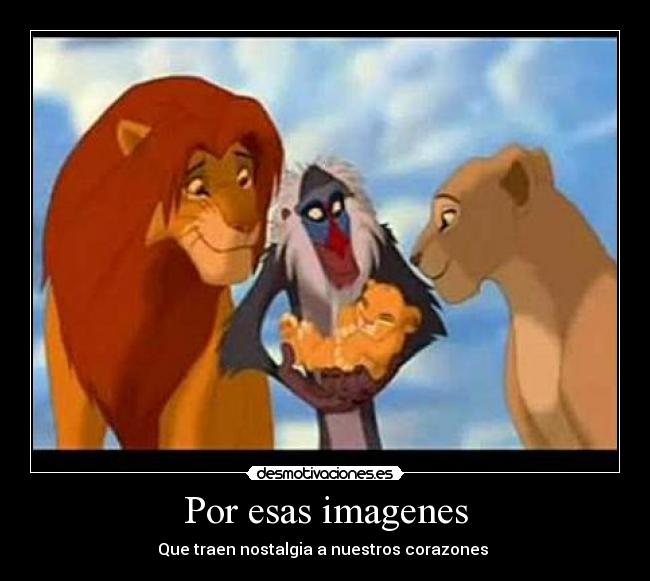Por esas imagenes -