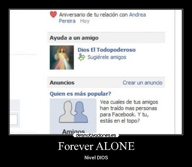 carteles forever alone nivel dios desmotivaciones