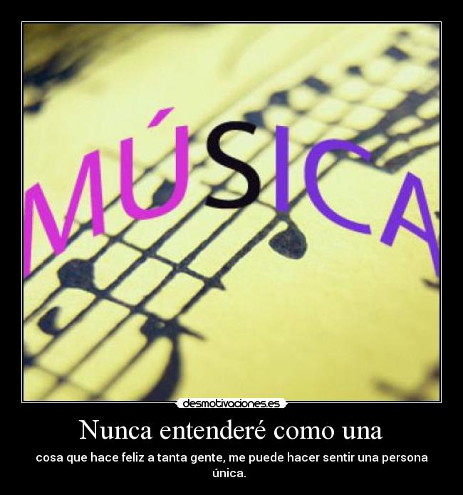 Nunca entenderé como una - 