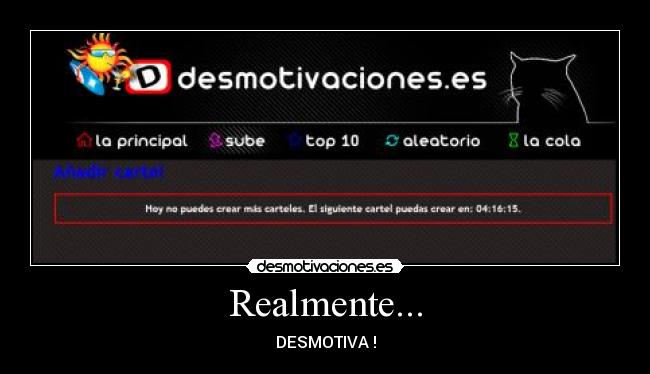 Realmente... -