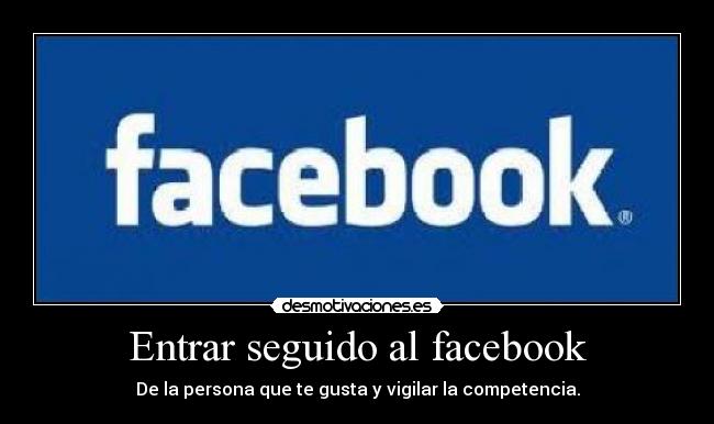 Entrar seguido al facebook - 