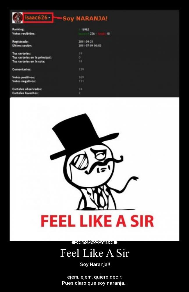 Feel Like A Sir -