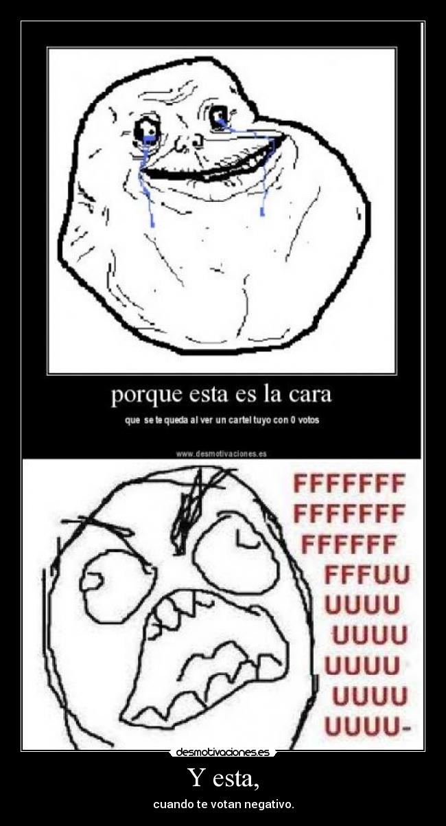 Y esta, - cuando te votan negativo.