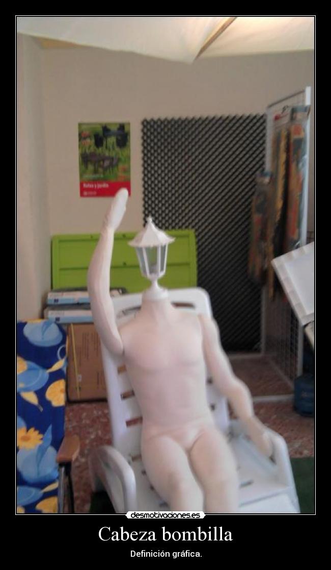 carteles cabeza bombilla desmotivaciones