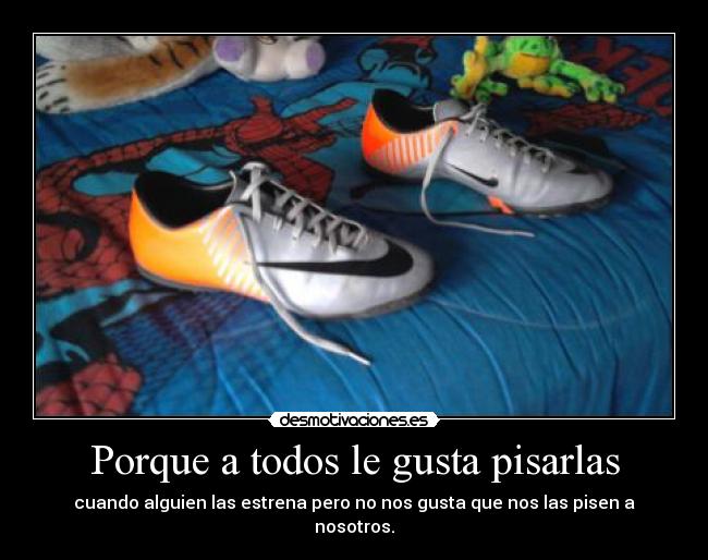 Porque a todos le gusta pisarlas -