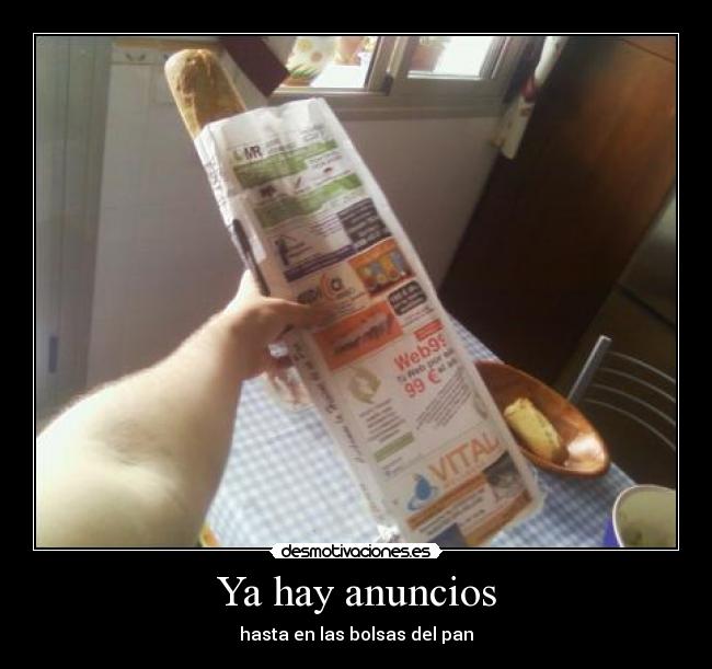 Ya hay anuncios - hasta en las bolsas del pan