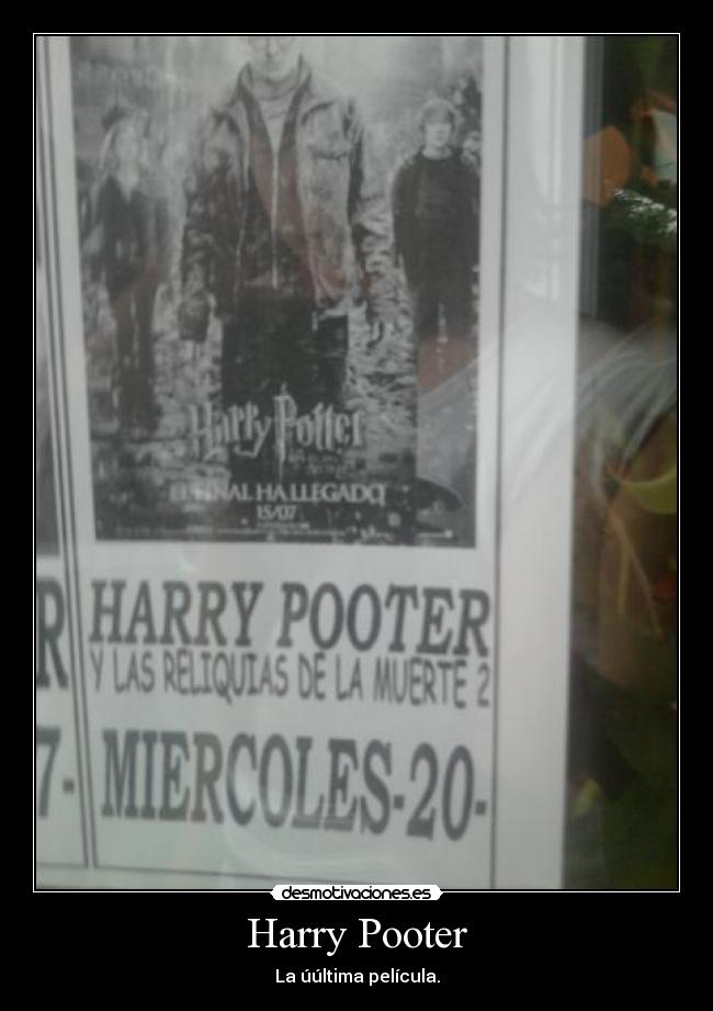 Harry Pooter - La úúltima película.