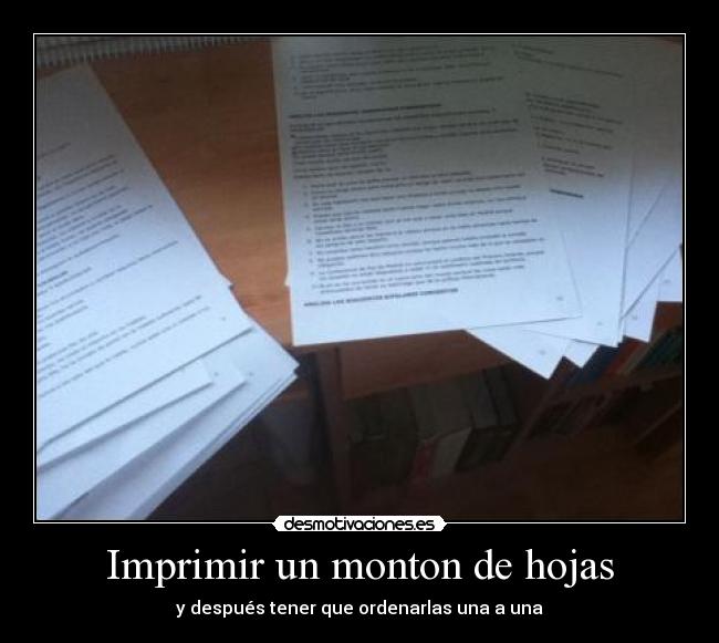 carteles ordenar desmotivaciones