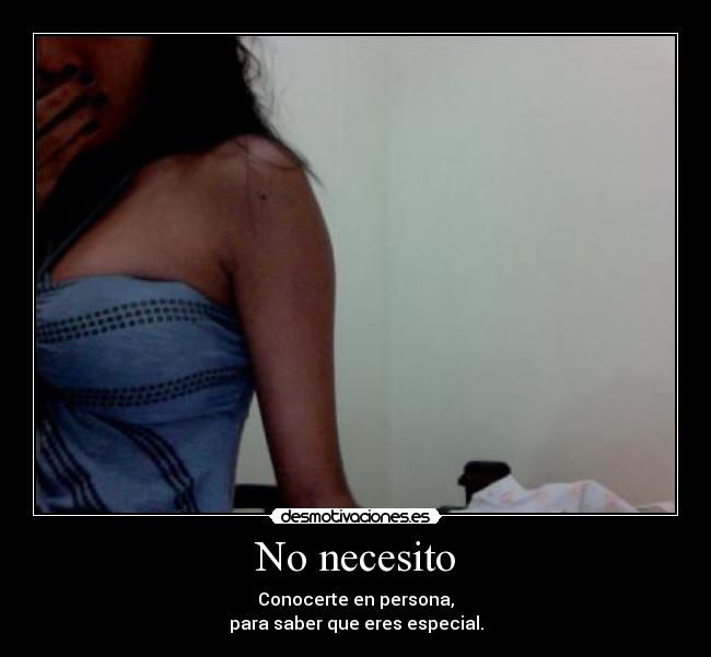 No necesito -
