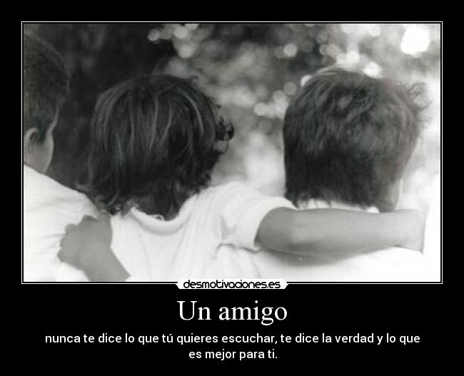 Un amigo -