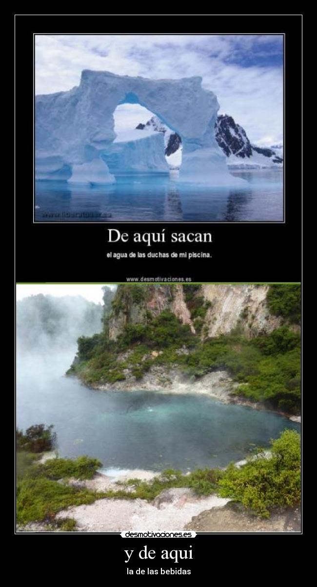 y de aqui - la de las bebidas
