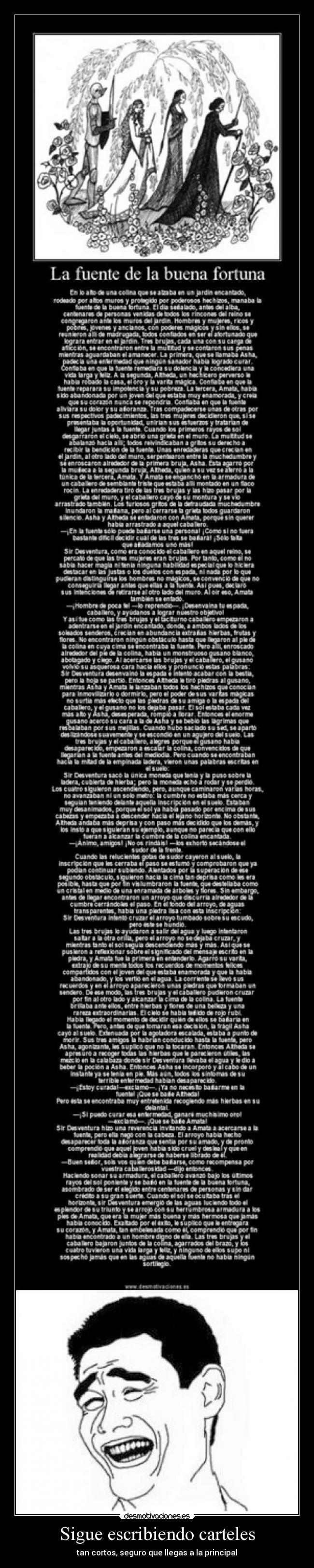 Sigue escribiendo carteles -