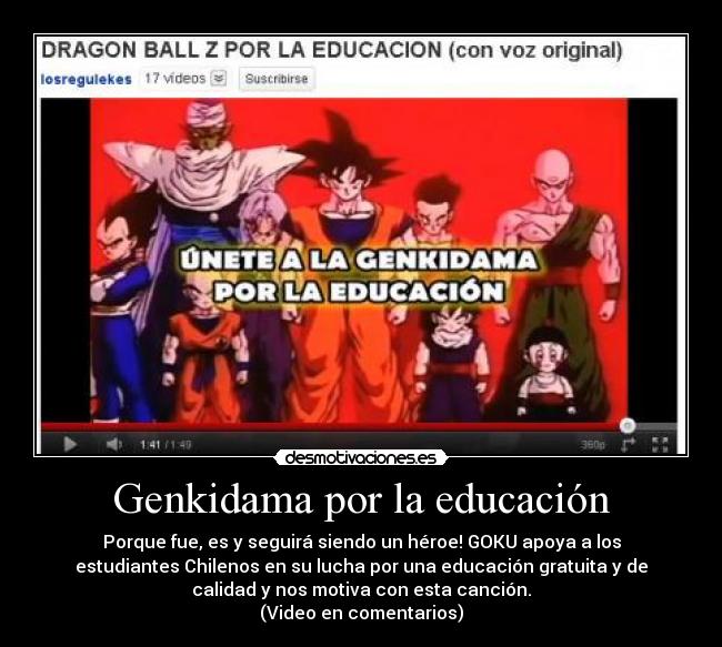 Genkidama por la educación -