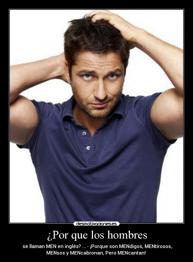 ¿Por que los hombres -