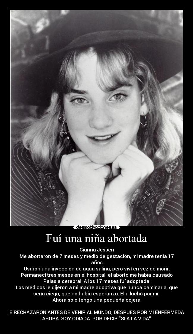 carteles gianna jessen aborto desmotivaciones