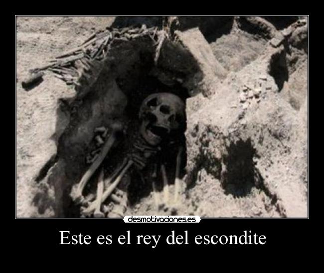 Este es el rey del escondite -
