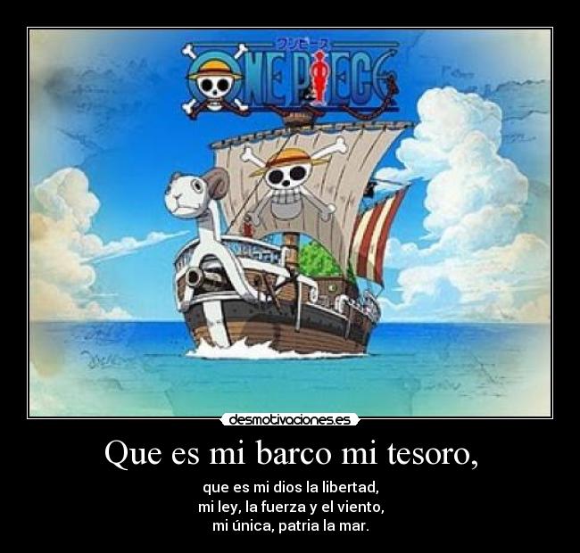 carteles nami one piece alma merry pirata cancion tesoro mar viento libertad desmotivaciones