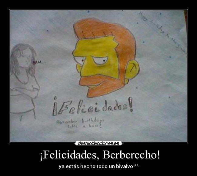 ¡Felicidades, Berberecho! - ya estás hecho todo un bivalvo ^^