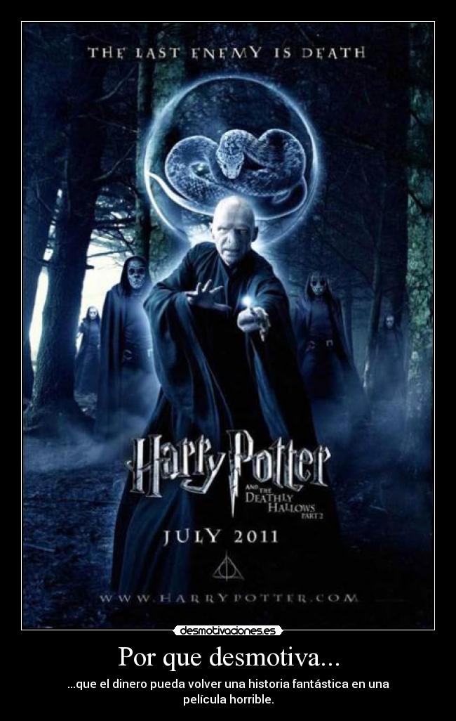 Por que desmotiva... -