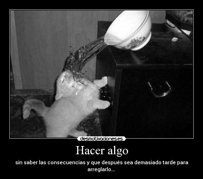 Hacer algo - 