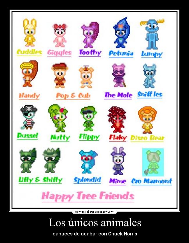 Los únicos animales - capaces de acabar con Chuck Norris